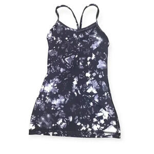 Lululemon Power Y Tank (Luon) Dusk Dye White Black